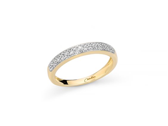 Anello Miluna Donna DIAMANTI 375 in Oro giallo Diamante LID3824BGX - LID3824BGX